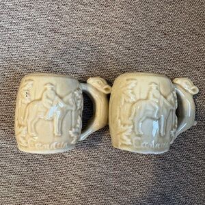 Vintage Canadian Mountie Ceramic Salt & Pepper Shakers